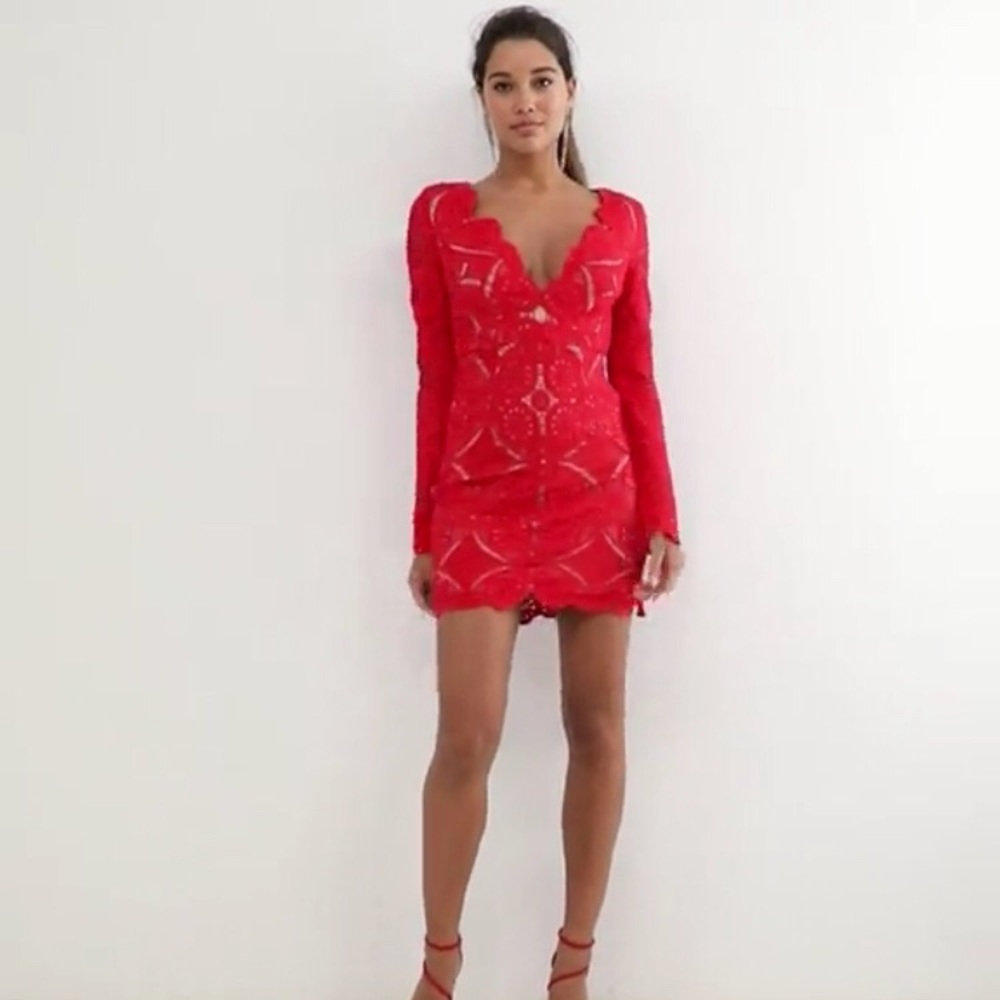 NWT ASOS love triangle all over lace